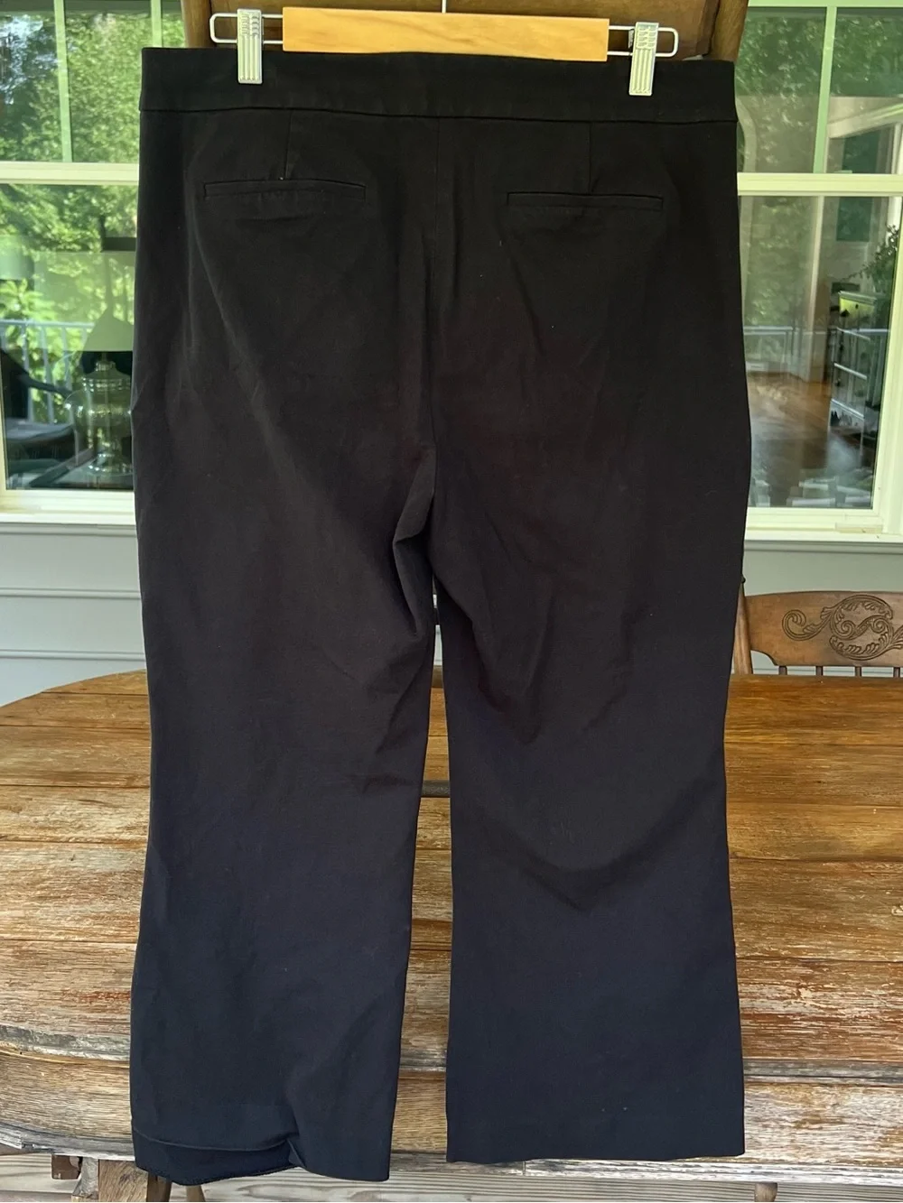 J Crew Kelsey Pant Black Kick Out Flare Crop Trousers Womens Size 12
